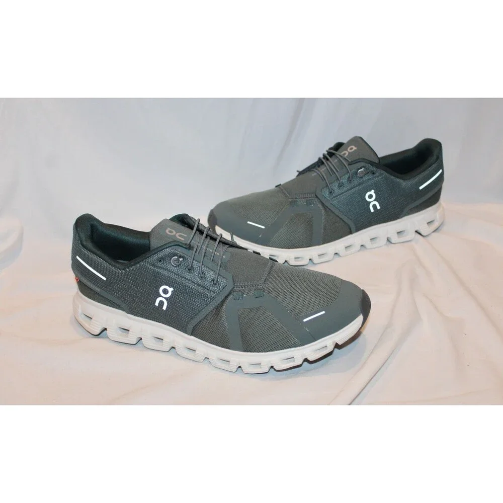 ON CLOUD MEN'S CLOUD 6 RUNNING ATHLETIC SNEAKERS NWOB 12.5 OLIVE EVERGREEN